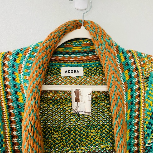 ADORA NWT Multicolor Knit Cardigan - Picture 15 of 16